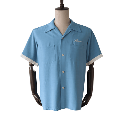 BUZZ RICKSON'S BR39735 BOWLING SHIRT “STRATEGIC AIR COMMAND” Short-Sleeve Men's Americana Strategic Air Command