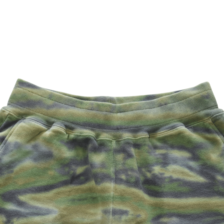 BUZZ RICKSON'S BR52659 TIE DYE CAMOUFLAGE SWEAT SHORTS Tie-Dye Camouflage Sweat Shorts