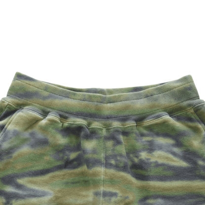 BUZZ RICKSON'S BR52659 TIE DYE CAMOUFLAGE SWEAT SHORTS Tie-Dye Camouflage Sweat Shorts
