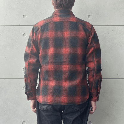 CUSHMAN クッシュマン 25706 COTTON TWEED CHECK HALF ZIP WORK SHIRTS コットンツイードチェックハーフジップワークシャツ 長袖シャツ