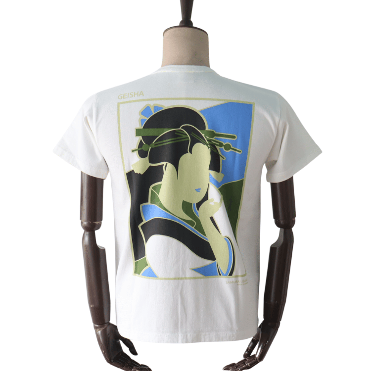 SAMURAI JEANS SJST26-103 Heavyweight T-shirt Short Sleeve T-shirt Print T-shirt