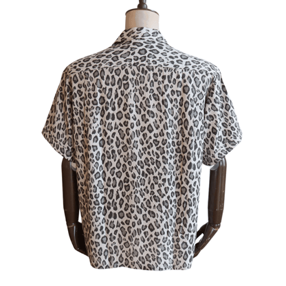 JELADO ジェラード BL21115 S/S Open Collar Shirt Hollywood ハリウッド 半袖シャツ メンズ レオパード レーヨン