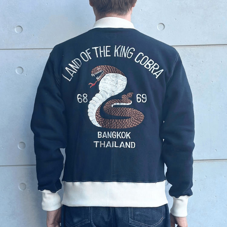 CUSHMAN クッシュマン 26386 SWEAT SOUVENIR JACKET KING COBRA スウェット スーベニア ジャケット キングコブラ