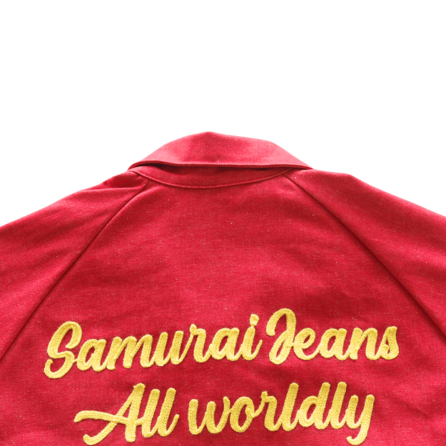 SAMURAI JEANS サムライジーンズ SWCJK25 刺繍入りスイングトップ 赤デニム
