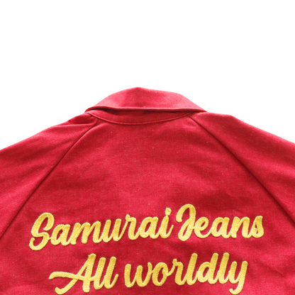 SAMURAI JEANS サムライジーンズ SWCJK25 刺繍入りスイングトップ 赤デニム