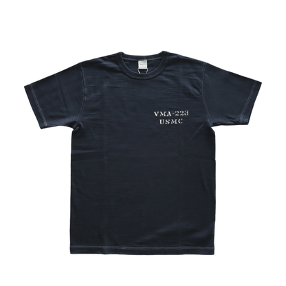 BUZZ RICKSON'S BR79732 S/S SLUB YARN T-SHIRT VMA-223 Short Sleeve Military Slub T-Shirt