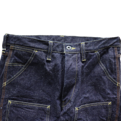 SAMURAI JEANS サムライジーンズ SM410DBN サムライ自動車倶楽部 17ozダブルニーワークパンツ 特ザラセルビッチデニム