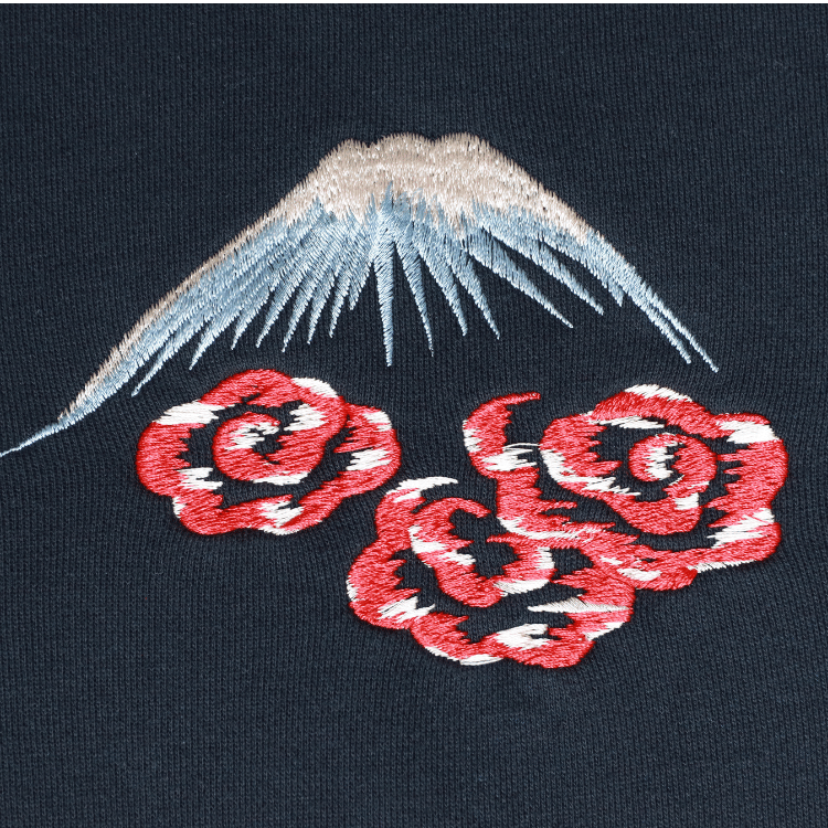 TAILOR TOYO TT69815 SUKA CREW SWEAT EMBROIDERED “MAIKO” Crewneck Sweatshirt, Fleece-lined