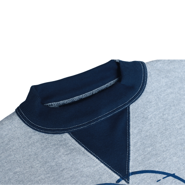 CUSHMAN クッシュマン 26387 PRINT SET IN TWO TONE SWEAT ALABAMA プリント セットイン ツートン スウェット アラバマ アメカジ カレッジモチーフ 裏起毛スウェット