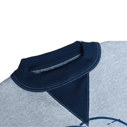 CUSHMAN クッシュマン 26387 PRINT SET IN TWO TONE SWEAT ALABAMA プリント セットイン ツートン スウェット アラバマ アメカジ カレッジモチーフ 裏起毛スウェット