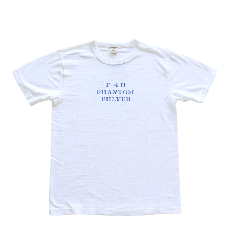 BUZZ RICKSON'S BR79730 S/S SLUB YARN T-SHIRT PHANTOM PHLYER Short Sleeve Military Slub T-Shirt