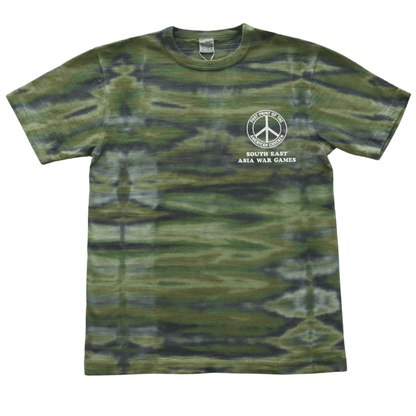 BUZZ RICKSON'S BR79733 S/S TIE DYE CAMOUFLAGE SLUB T Tie-Dye Camouflage Slub T-shirt Short-sleeved Tie-Dye Camouflage-style