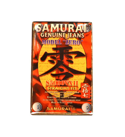 SAMURAI JEANS サムライジーンズ SJPINS22  17oz新零モデルフラッシャーデザイン ピンバッジ