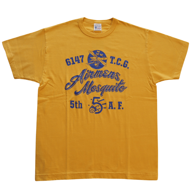BUZZ RICKSON'S BR79775 S/S T-SHIRT AIRMENS MOSQUITO Short Sleeve T-Shirt Military Mosquito Force