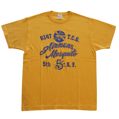 BUZZ RICKSON'S BR79775 S/S T-SHIRT AIRMENS MOSQUITO Short Sleeve T-Shirt Military Mosquito Force