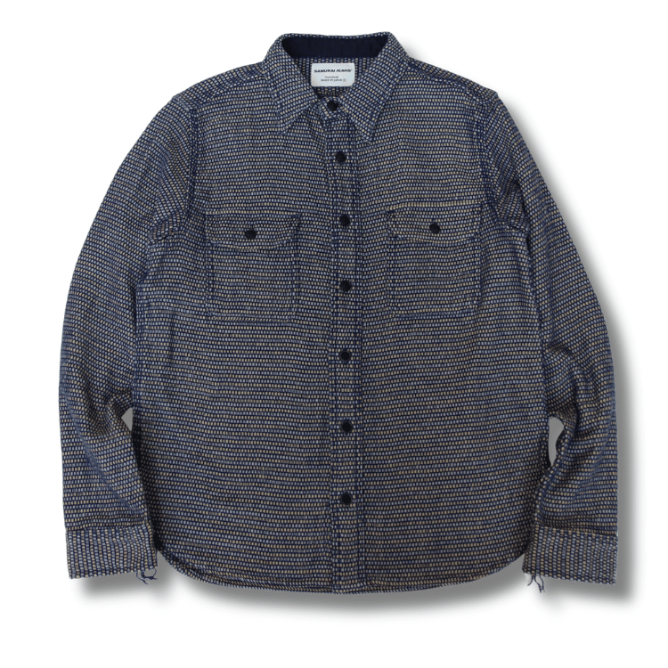 SAMURAI JEANS サムライジーンズ SSS26-NRS 野良着刺し子ワークシャツ