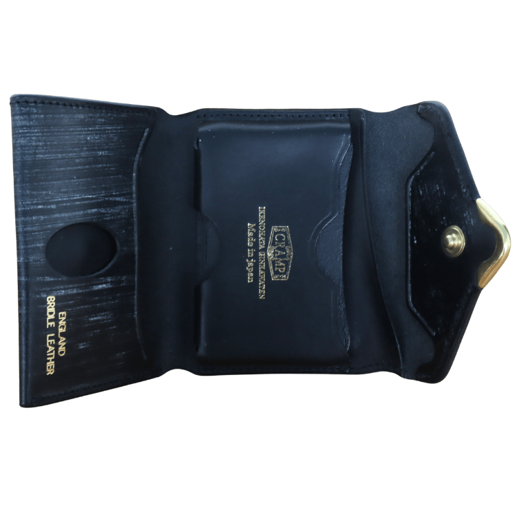 池之端銀革店 Cramp Cr-920 UKブライドル コンパクトウォレット ミニ財布