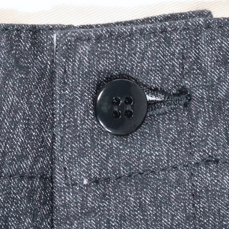 CUSHMAN 22686 BLACK CHAMBRAY 41 TROUSERS - Black Chambray 41 Trousers / 41 Chino Trousers - Work Pants, Wide Silhouette