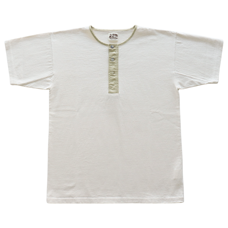 JELADO The 2 Monkeys TM12244 Classic Henley Shirt Short Sleeve T-Shirt Henley Neck T-Shirt