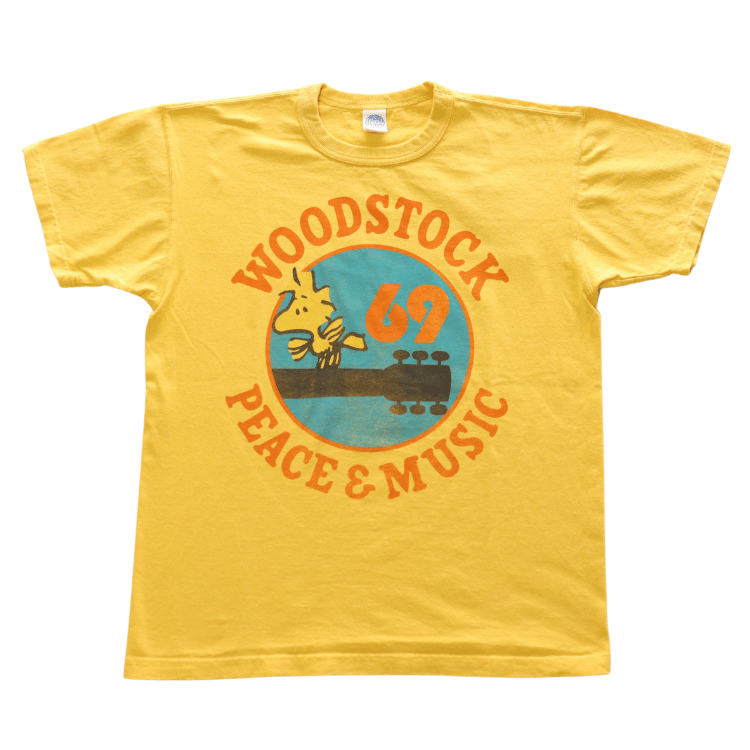 TOYS McCOY トイズマッコイ TMC2521 SNOOPY TEE WOODSTOCK 69 " PEACE & MUSIC " スヌーピーTシャツ