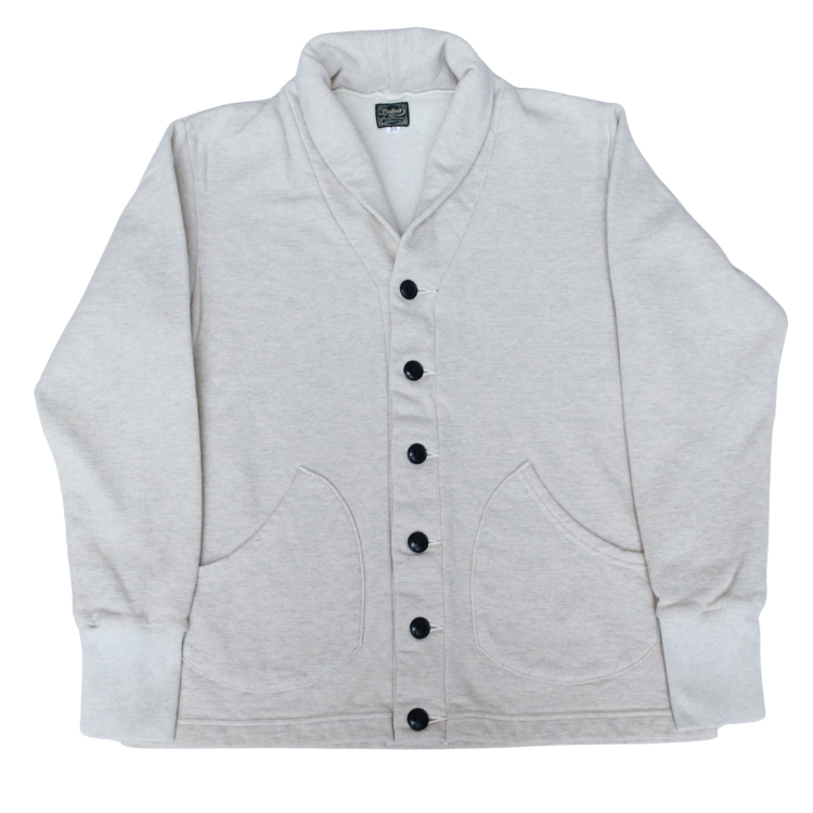DALEE'S by deluxe ware ダリーズ バイ デラックスウエア Racter-20 1930s SHAWL COLLER CARDIGAN ショールカラーカーディガン アートニットカノコ裏毛 カーディガン