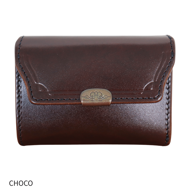 池之端銀革店 Dual DCr-1040 サドルプルアップ コンパクトウォレット ミニ財布