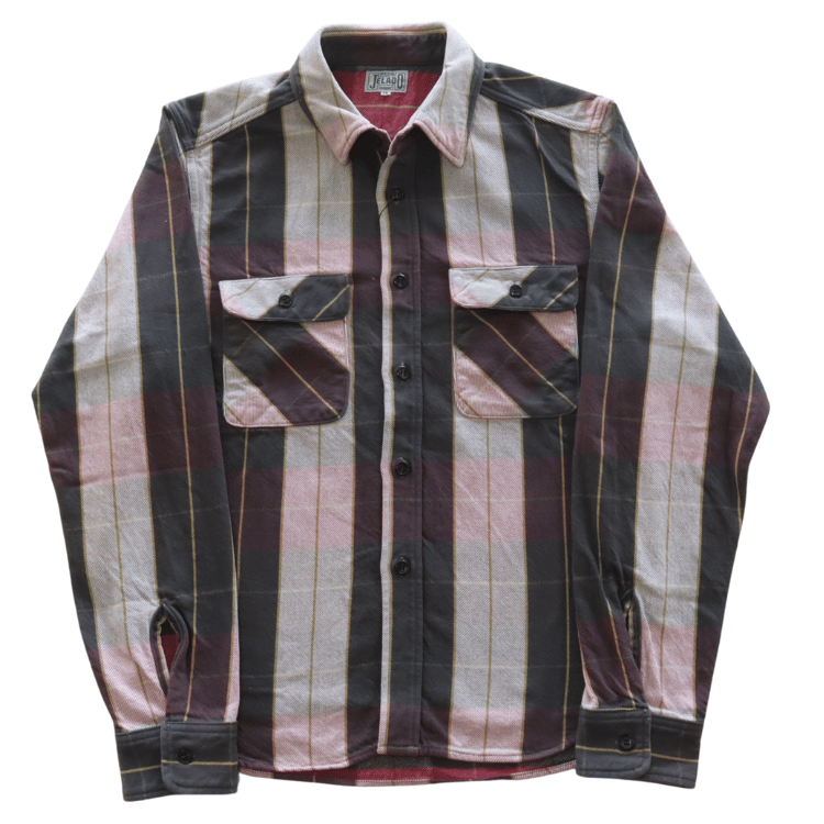 JELADO ジェラード JP12106 Unionworkers Shirt Short ユニオンワーカーズシャツ ショート ネルシャツ