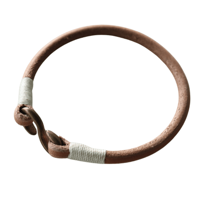 KC's KQA002 S-hook Cowhide NEO Bracelet, Made with Premium Cowhide Leather, Hand-Stitched with Colored Stitching, Durable and Luxurious, Size M