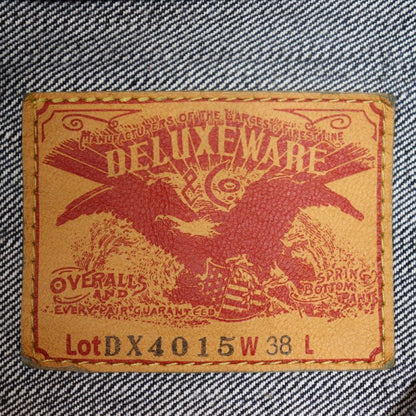 DELUXEWARE デラックスウエア DX4015  FIRST MODEL JACKET 人気定番 15oz 1stモデル Gジャン