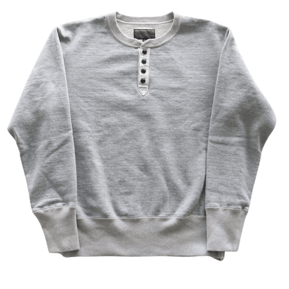 DELUXEWARE デラックスウエア S106-00 OPEN NECK オープンネック ヘンリーネック スウェット 20oz HEAVY KNIT