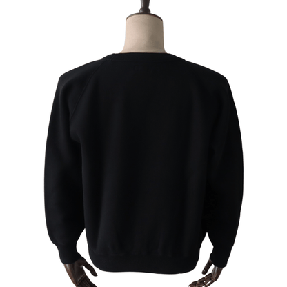 DAPPER'S ダッパーズ 1811 Binder Crew Neck Sweat Flocky Print Design Model バインダークルーネックスウェット フロッキープリントデザインモデル