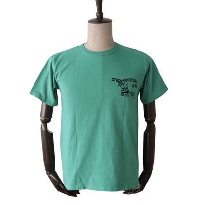 STUDIO D'ARTISAN 8212B USA Cotton Print T-Shirt, Men's Short Sleeve T-Shirt, American Casual Style, US Cotton Body, Dalci Pig Parody Series