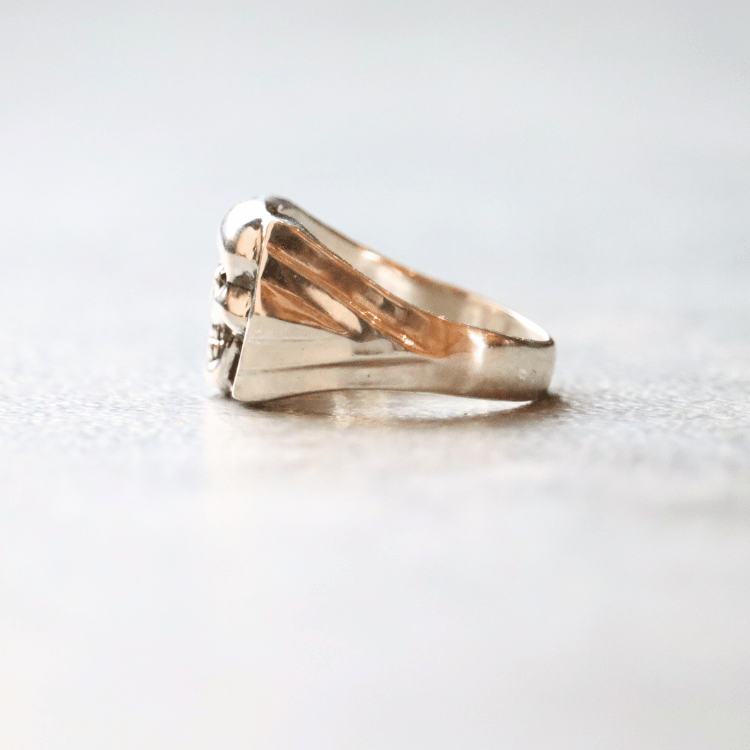 BILT BUCK ビルトバック BS0004 Skull Signet Ring スカルシグネットリング ヴィンテージリングを再構築したヘリテージシルバーリングコレクション 925 MadeinJapan