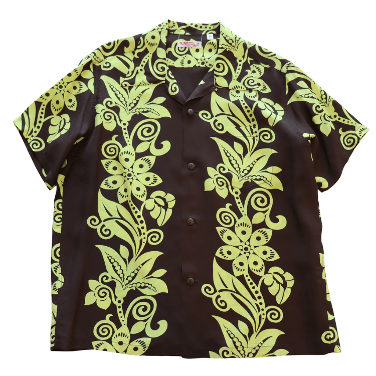 SUN SURF SS39616 S/S RAYON HAWAIIAN SHIRT "PICTOGRAPH FLOWER" Rayon Hawaiian Shirt, Pictograph Flower, Hawaiian Shirt, Aloha Shirt, Hawaiian Flowers, Short Sleeve Shirt