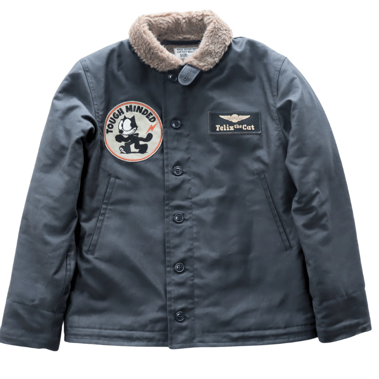 TOYS McCOY トイズマッコイ TMJ2522 N-1 DECK JACKET FELIX THE CAT "TOUGH MINDED" デッキジャケット  フィリックス ザ キャット N-1 デッキジャケット