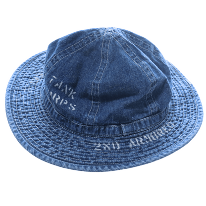 BUZZ RICKSON'S バズリクソンズ BR02850 HAT, WORKING, DENIM VINTAGE WASHED STENCIL  ARMY デニムハット