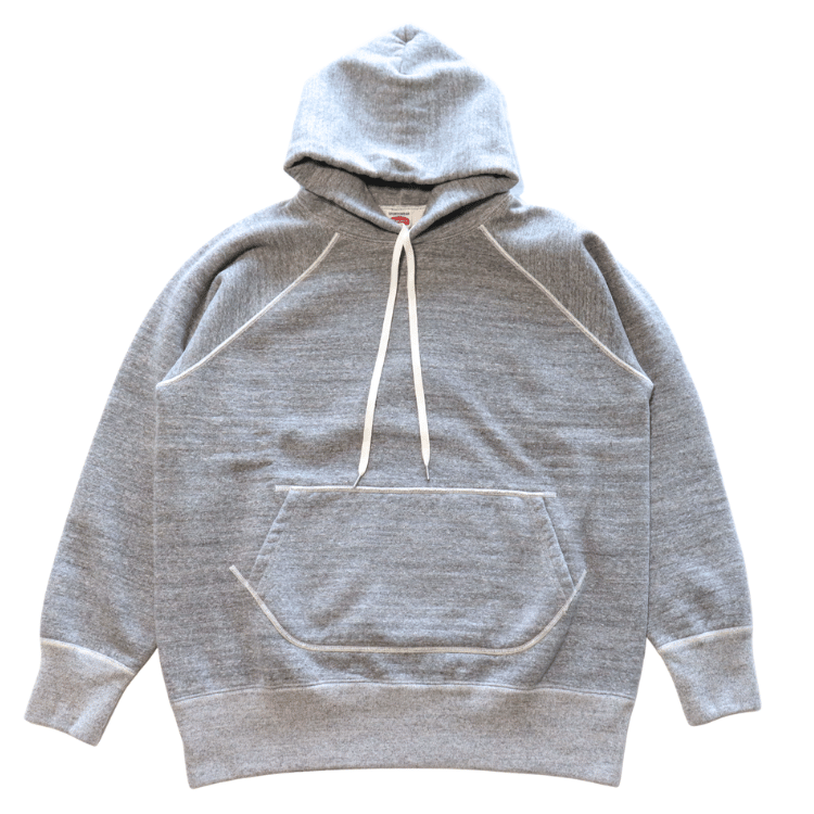 RAGGY GP-01 Loopwheel Knit Hoodies, Sweatshirt with Pockets and Raglan Sleeves