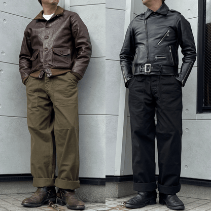JELADO CT03347 HBT Baker Pants, Herringbone Twill, Men's Work Pants, Military M-47 Pants