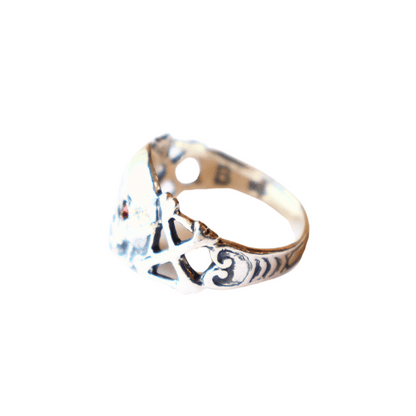 BILT BUCK ビルトバック BS0001 Skull ＆ Crossbones Ring スカル&クロスボーンリング  925