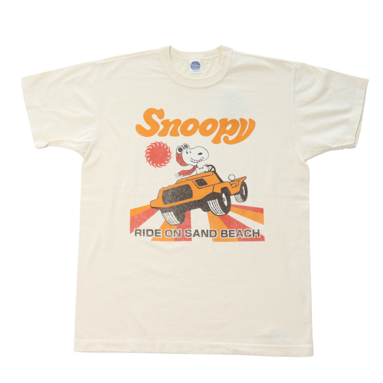 TOYS McCOY トイズマッコイ TMC2525 SNOOPY TEE "RIDE ON SAND BEACH" 半袖Tシャツ スヌーピー