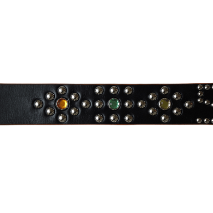 SUGAR CANE シュガーケーン SC02917 STUDDED BELT “SUGAR CANE” スタッズベルト カウサドルレザー インディアンモチーフ
