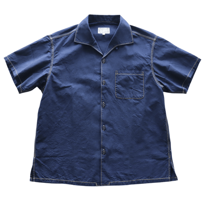 Mister Freedom ミスターフリーダム SC39668 Indigo×Black Chambray”WATERTOWN”Shirt インディゴxブラックシャンブレー ”ウォータータウン”シャツ 半袖シャツ メンズ シャンブレーシャツ