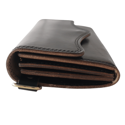 ART BROWN VGC00002NJ Chromexcel Wallet Bag - Men's Chromexcel Leather Wallet with Large Storage Capacity