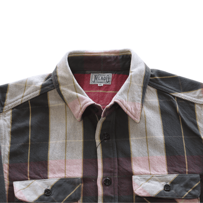 JELADO ジェラード JP12106 Unionworkers Shirt Short ユニオンワーカーズシャツ ショート ネルシャツ