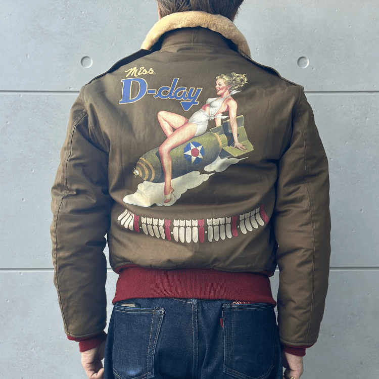 TOYS McCOY トイズマッコイ TMJ2528 TYPE B-10 TOYS McCOY MFG.CO. " Miss D-day " B-10 ジャケット ミリタリージャケット 赤リブ