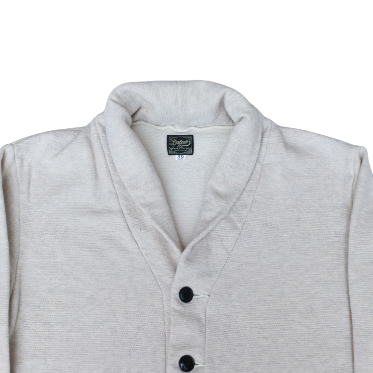 DALEE'S by deluxe ware ダリーズ バイ デラックスウエア Racter-20 1930s SHAWL COLLER CARDIGAN ショールカラーカーディガン アートニットカノコ裏毛 カーディガン