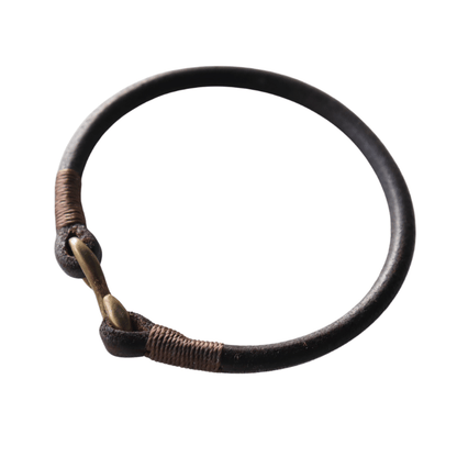 KC's KQA002 S-hook Cowhide NEO Bracelet, Made with Premium Cowhide Leather, Hand-Stitched with Colored Stitching, Durable and Luxurious, Size M