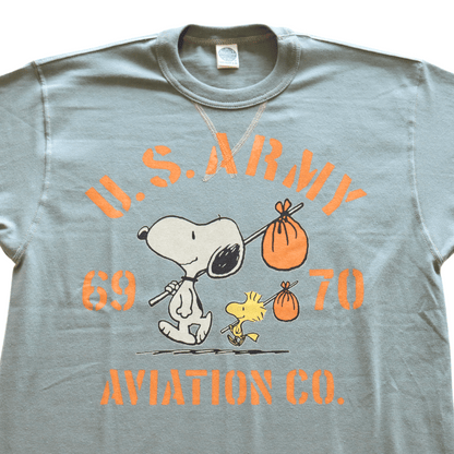 TOYS McCOY トイズマッコイ TMC2520 S/S SNOOPY TEE "U. S. ARMY AVIATION CO." 半袖Tシャツ