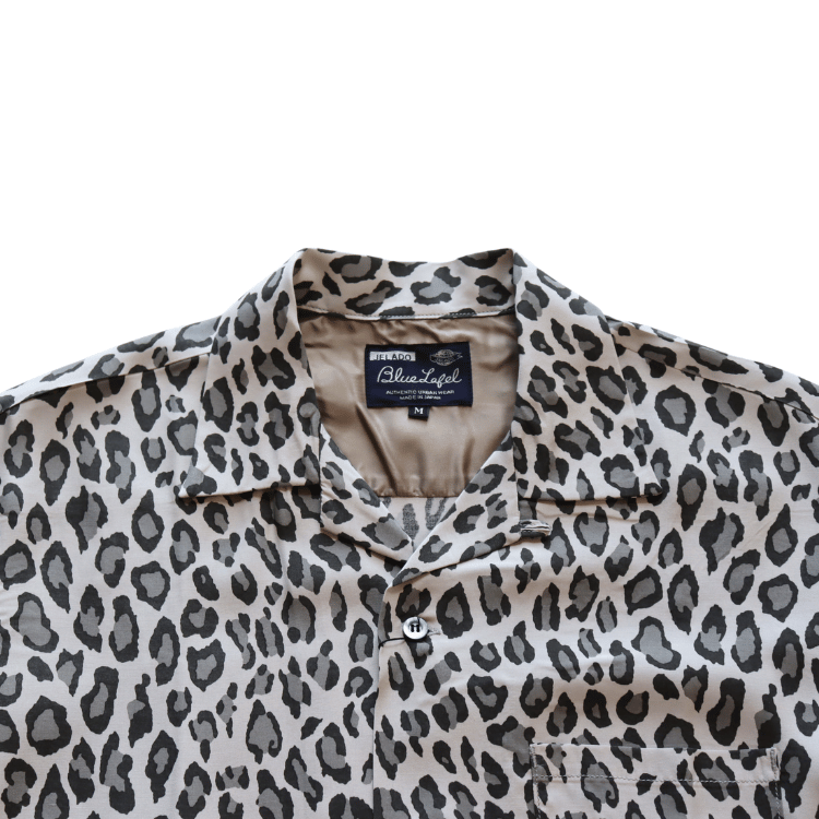 JELADO ジェラード BL21115 S/S Open Collar Shirt Hollywood ハリウッド 半袖シャツ メンズ レオパード レーヨン