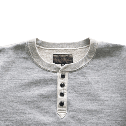 DELUXEWARE デラックスウエア S106-00 OPEN NECK オープンネック ヘンリーネック スウェット 20oz HEAVY KNIT
